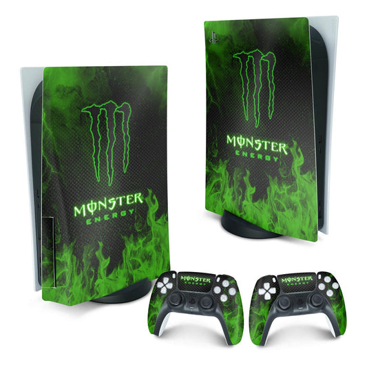 Skin Anti-Rage PS5 Fat Vertical - Monster Energy Drink