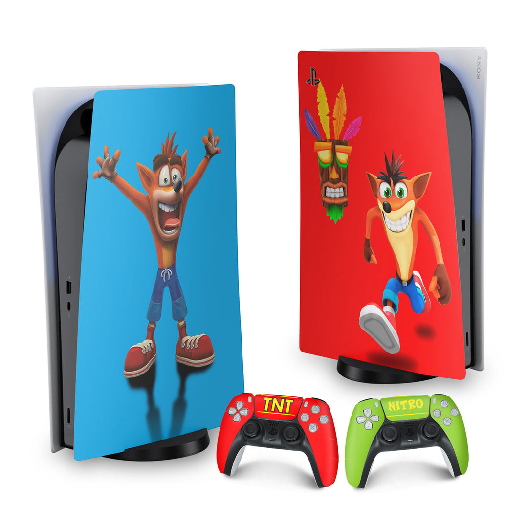 Skin Anti-Rage PS5 Fat Vertical - Crash Bandicoot - Pop Arte Skins - foto 9