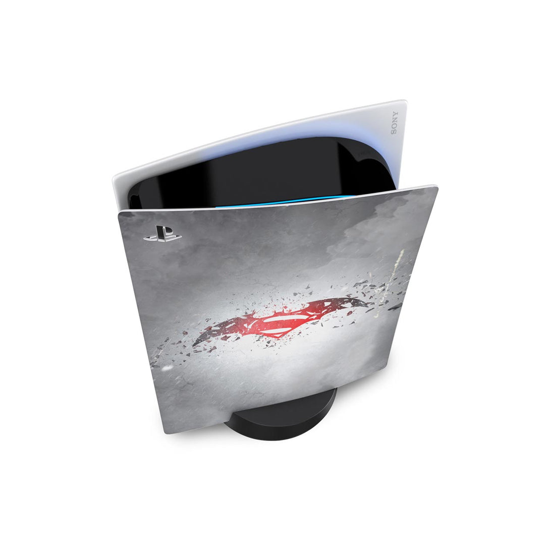Skin Anti-Rage PS5 Fat Vertical - Batman Vs Superman Logo - Pop Arte Skins - foto 2