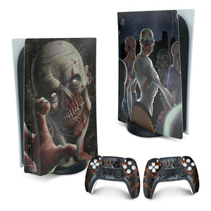 Skin Anti-Rage PS5 Fat Vertical - Zombie Zumbi The Walking - Pop Arte Skins