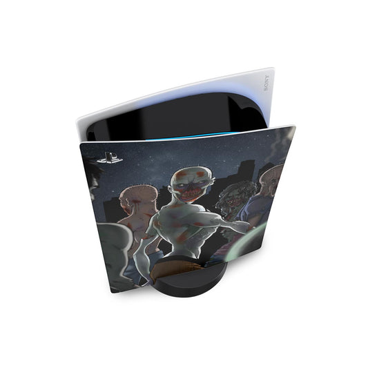 Skin Anti-Rage PS5 Fat Vertical - Zombie Zumbi The Walking