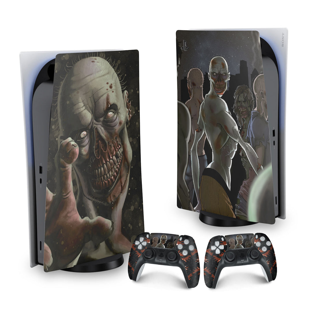 Skin Anti-Rage PS5 Fat Vertical - Zombie Zumbi The Walking - Pop Arte Skins - foto 9