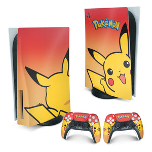 Skin Anti-Rage PS5 Fat Vertical - Pokemon Pikachu - Pop Arte Skins
