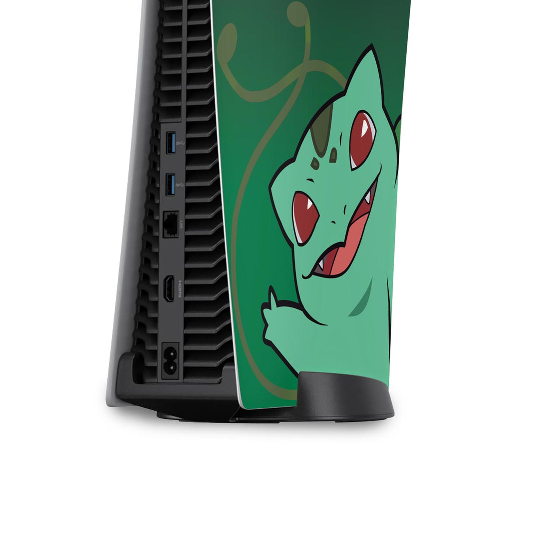 Skin Anti-Rage PS5 Fat Vertical - Pokemon Bulbasaur - Pop Arte Skins - foto 4
