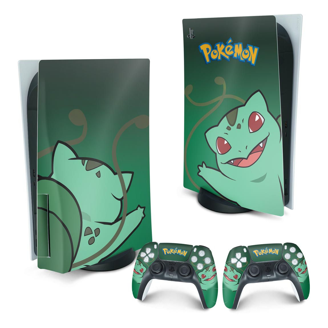 PS5 Fat Skin Anti-Rage Vertical - Pokemon Bulbasaur