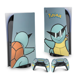 Skin Anti-Rage PS5 Fat Vertical - Pokemon Squirtle - Pop Arte Skins - foto 9