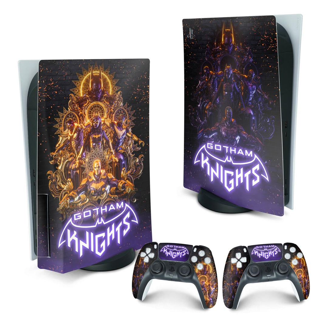Skin Anti-Rage PS5 Fat Vertical - Gotham Knights - Pop Arte Skins