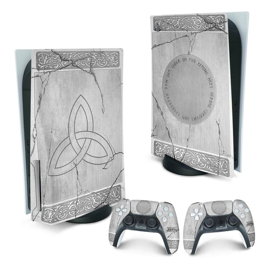 Skin Anti-Rage PS5 Fat Vertical - Mjolnir Thor Amor e Trovão