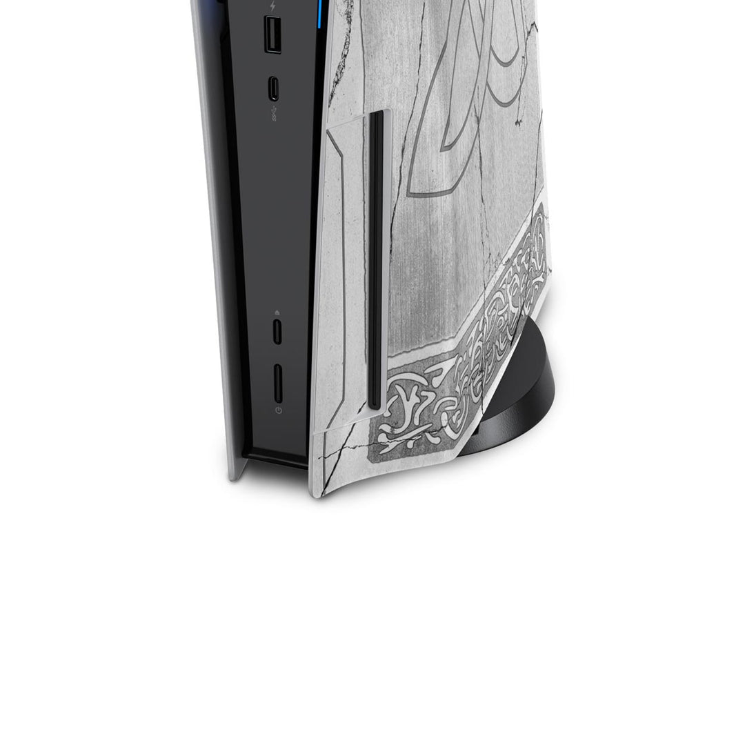 Skin Anti-Rage PS5 Fat Vertical - Mjolnir Thor Amor e Trovão - Pop Arte Skins - foto 6