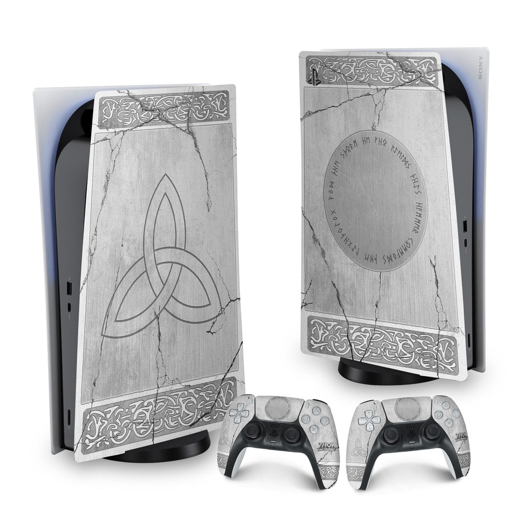 Skin Anti-Rage PS5 Fat Vertical - Mjolnir Thor Amor e Trovão - Pop Arte Skins - foto 9