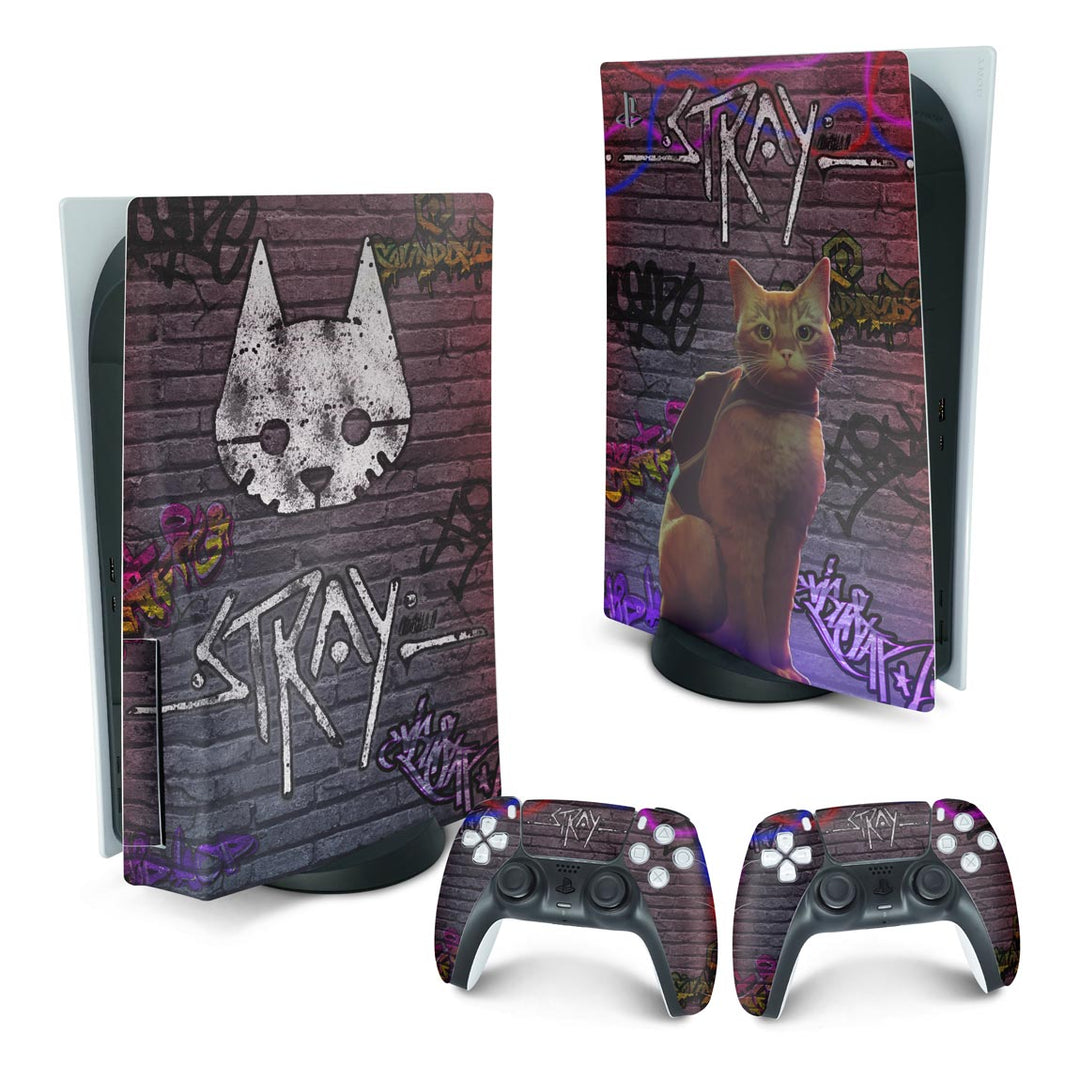 Skin Anti-Rage PS5 Fat Vertical - Stray - Pop Arte Skins