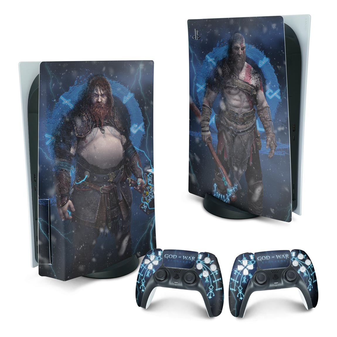 Skin Anti-Rage PS5 Fat Vertical - God of War Ragnarok B