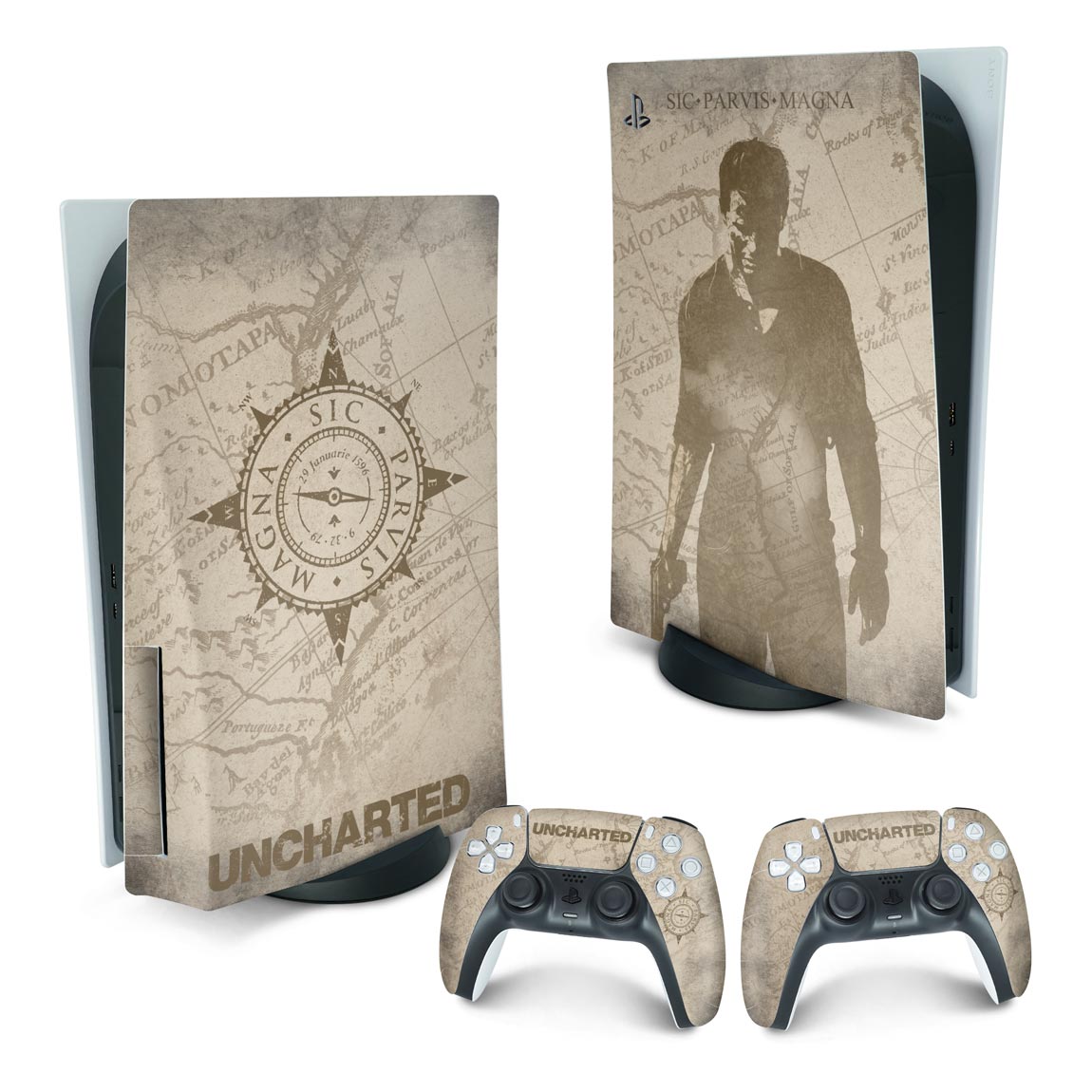 Skin Anti-Rage PS5 Fat Vertical - Uncharted
