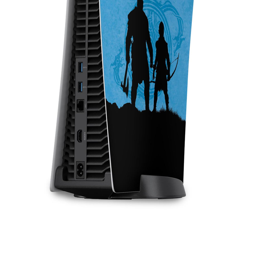 Skin Anti-Rage PS5 Fat Vertical - God of War Ragnarok Edition - Pop Arte Skins - foto 4
