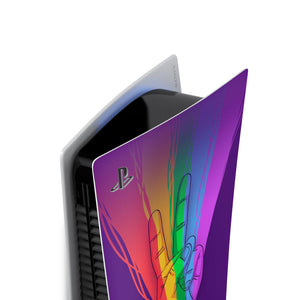 Skin Anti-Rage PS5 Fat Vertical - Rainbow Colors Colorido - Pop Arte Skins - foto 3