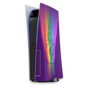 Skin Anti-Rage PS5 Fat Vertical - Rainbow Colors Colorido - Pop Arte Skins - foto 5