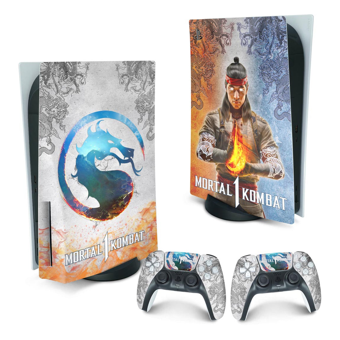 Skin Anti-Rage PS5 Fat Vertical - Mortal Kombat 1 - Pop Arte Skins