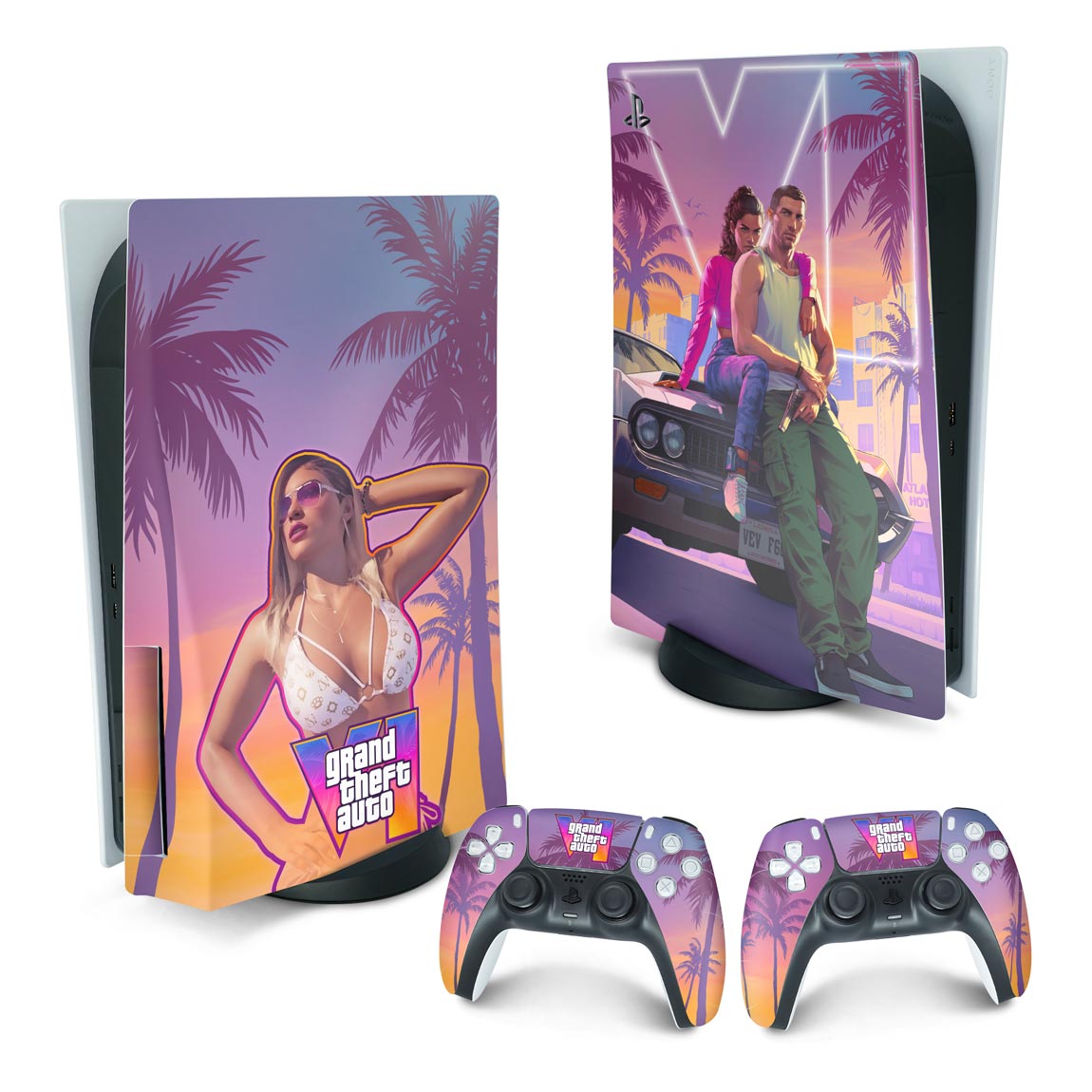 Skin Anti-Rage PS5 Fat Vertical - GTA 6 VI