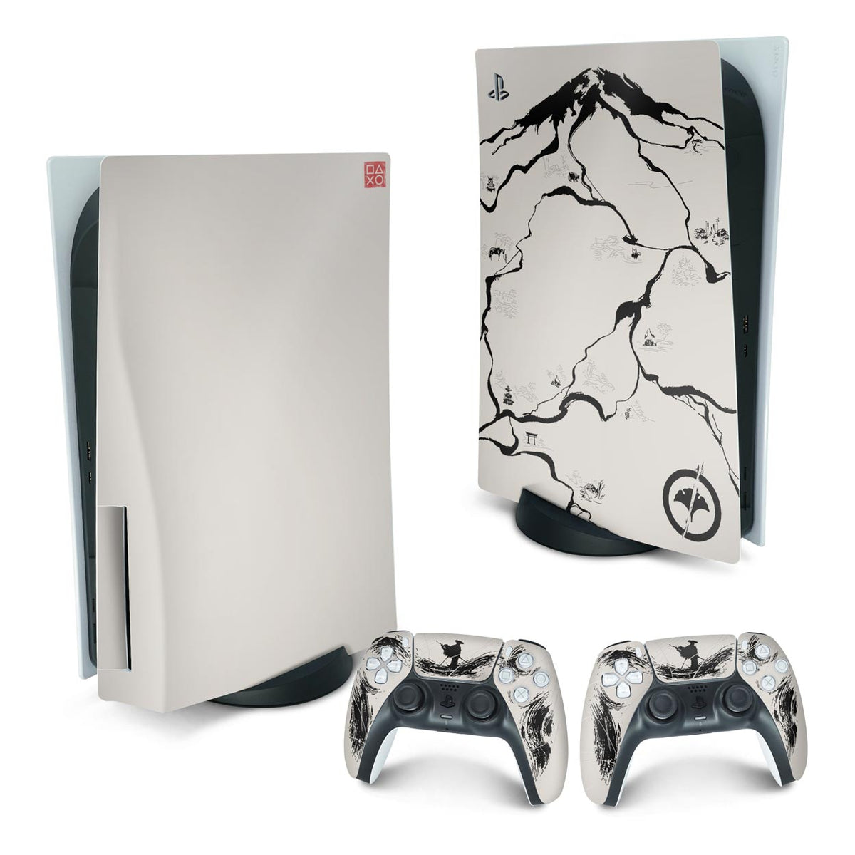Skin Anti-Rage PS5 Fat Vertical - Ghost Of Yotei