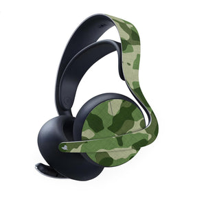 Skin Anti-Rage PS5 Headset Pulse Elite - Camuflado Verde