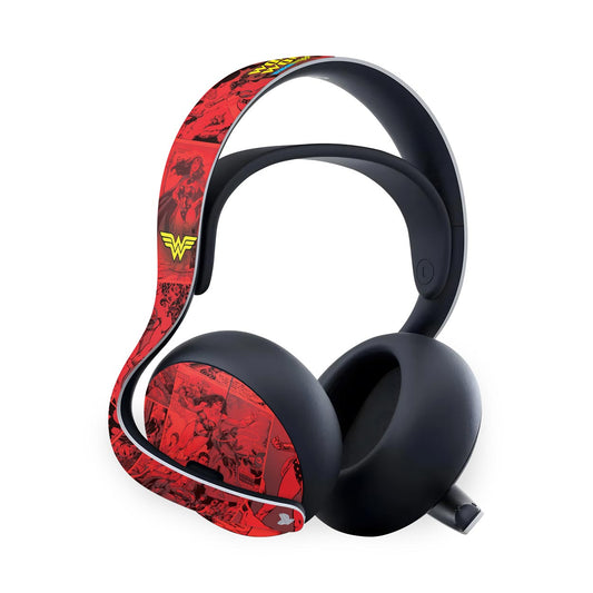 PS5 Skin Anti-Rage Headset Pulse Elite - Mulher Maravilha Comics