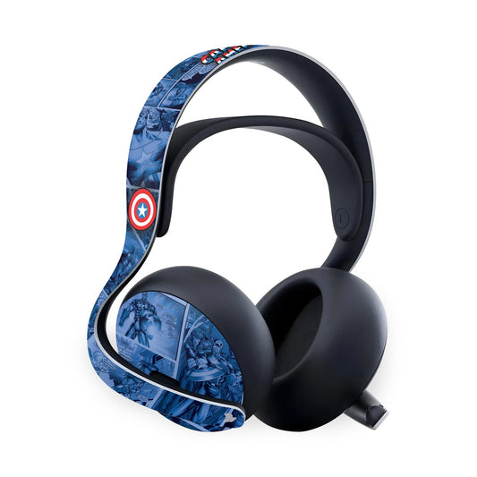 PS5 Skin Anti-Rage Headset Pulse Elite - Capitão América Comics