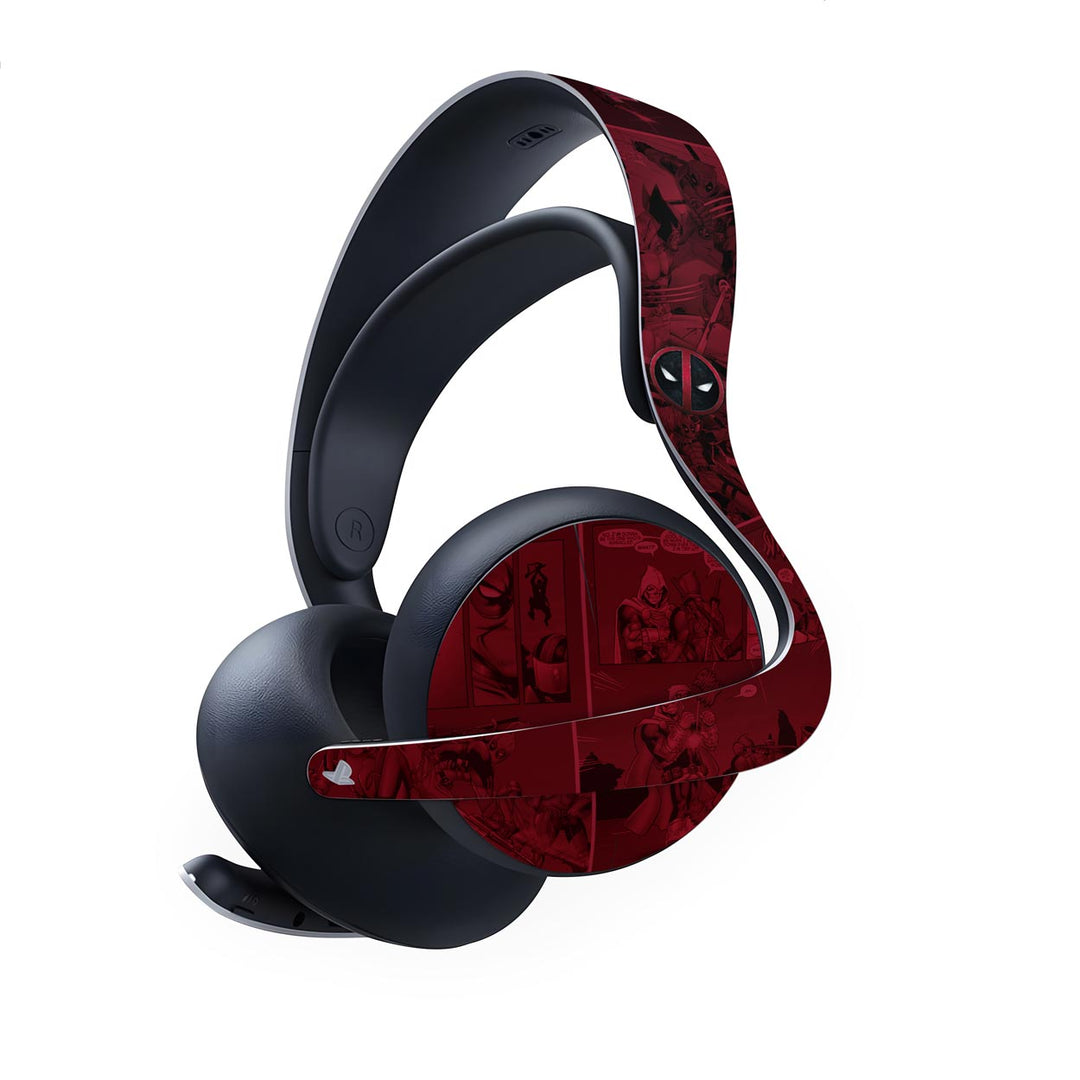 Skin Anti-Rage PS5 Headset Pulse Elite - Deadpool Comics