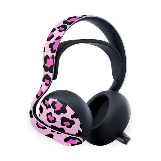 PS5 Skin Anti-Rage Headset Pulse Elite - Onça Rosa