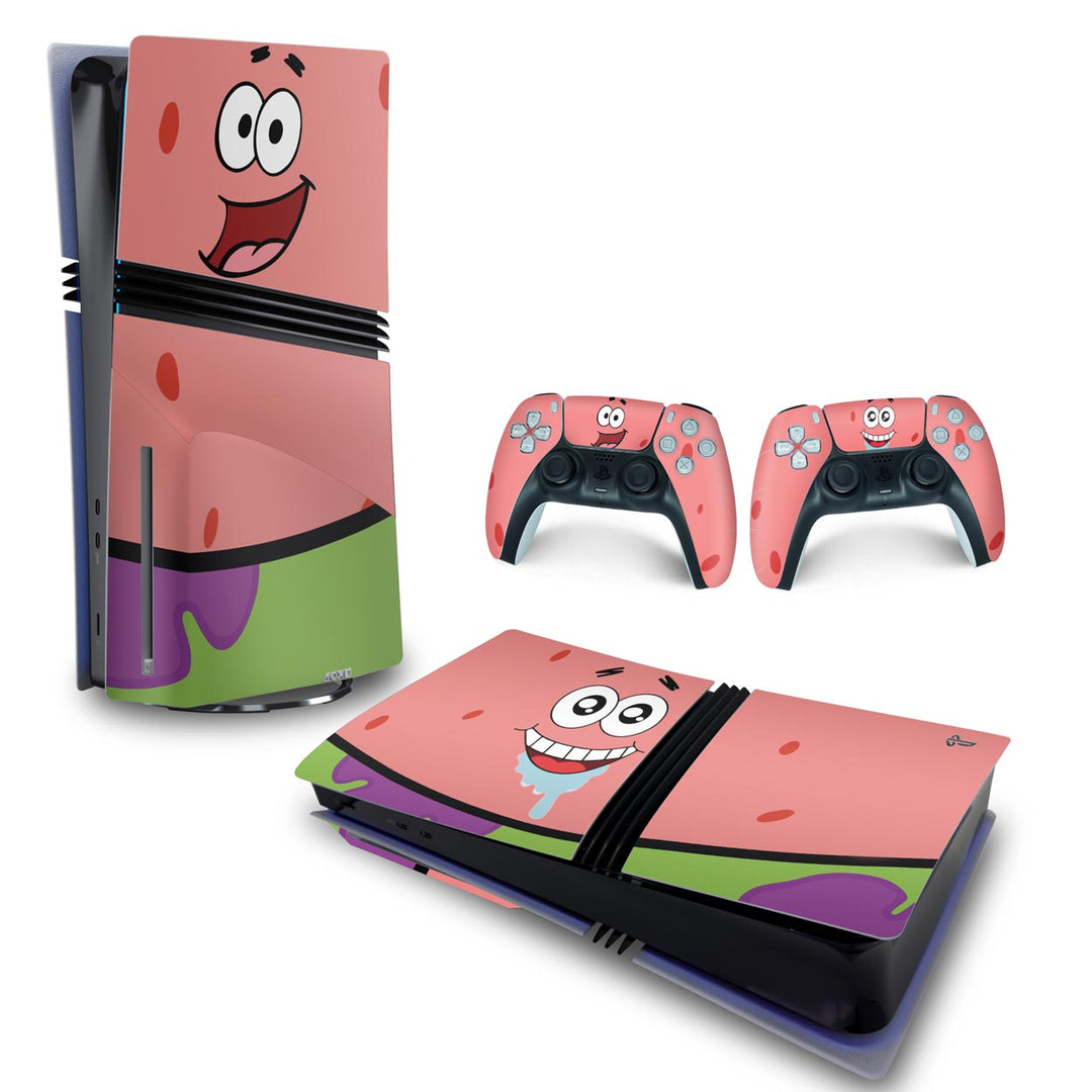 Skin Anti-Rage PS5 Pro Horizontal - Patrick - Pop Arte Skins