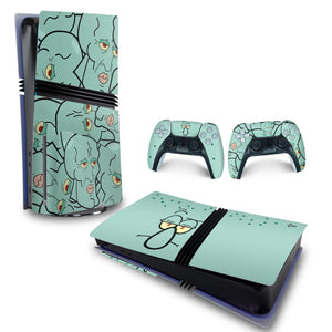 Skin Anti-Rage PS5 Pro Horizontal - Lula Molusco - Pop Arte Skins