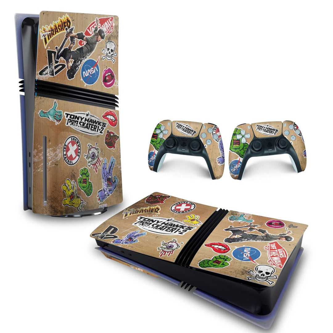 Skin Anti-Rage PS5 Pro Horizontal - Tony Hawk's Pro Skater - Pop Arte Skins