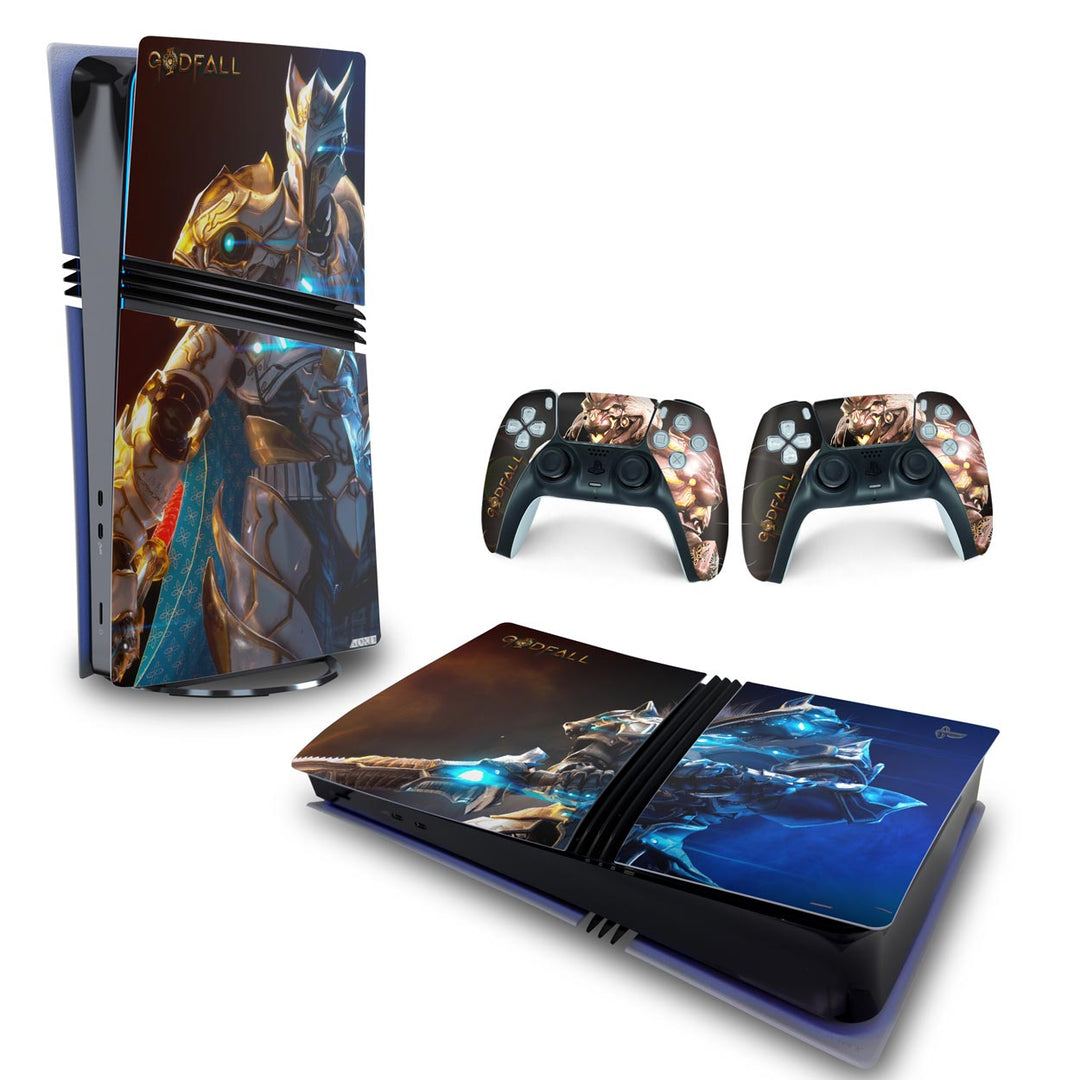 Skin Anti-Rage PS5 Pro Horizontal - Godfall - Pop Arte Skins - foto 4