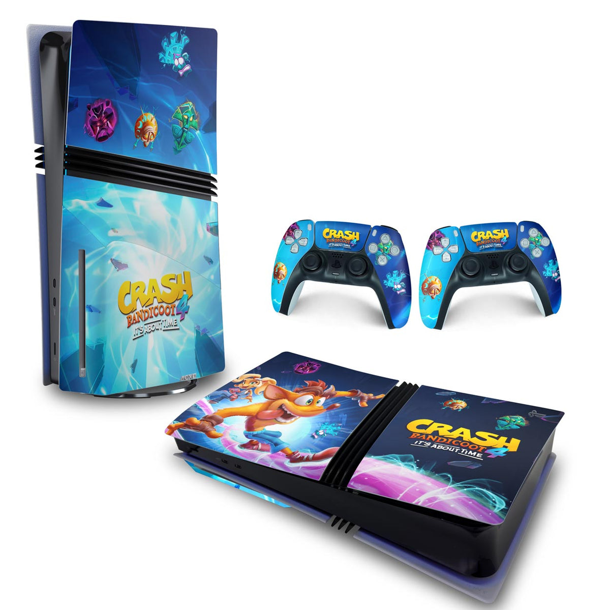 Skin Anti-Rage PS5 Pro Horizontal - Crash Bandicoot 4