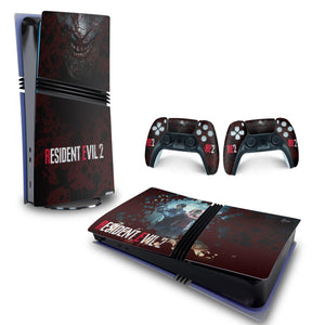 Skin Anti-Rage PS5 Pro Horizontal - Resident Evil 2 Remake - Pop Arte Skins - foto 4