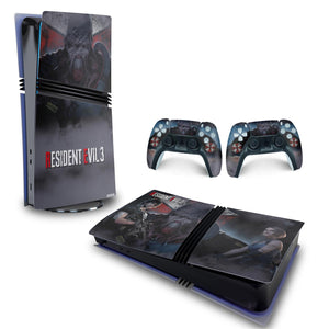 Skin Anti-Rage PS5 Pro Horizontal - Resident Evil 3 Remake - Pop Arte Skins - foto 4