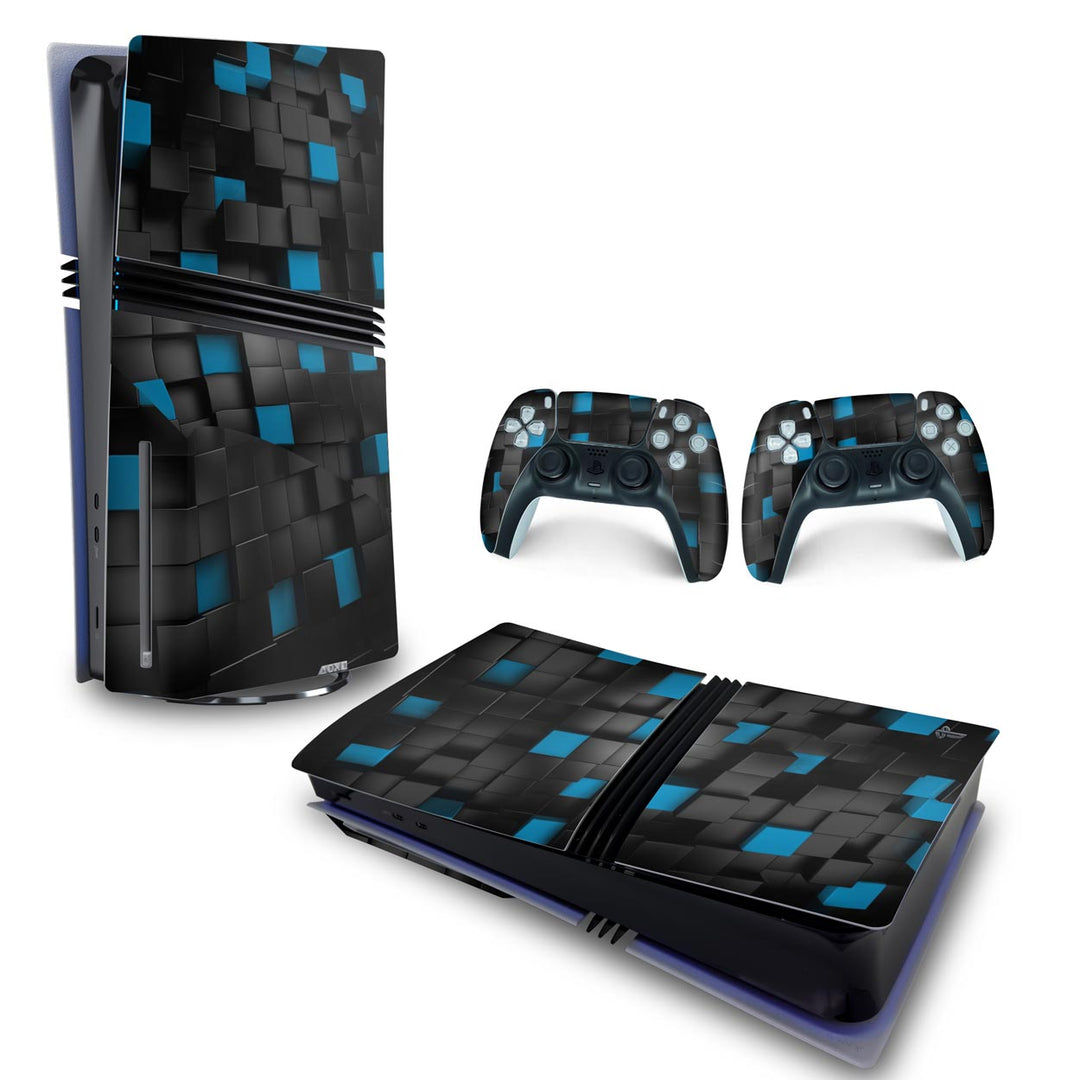 Skin Anti-Rage PS5 Pro Horizontal - Cubos - Pop Arte Skins