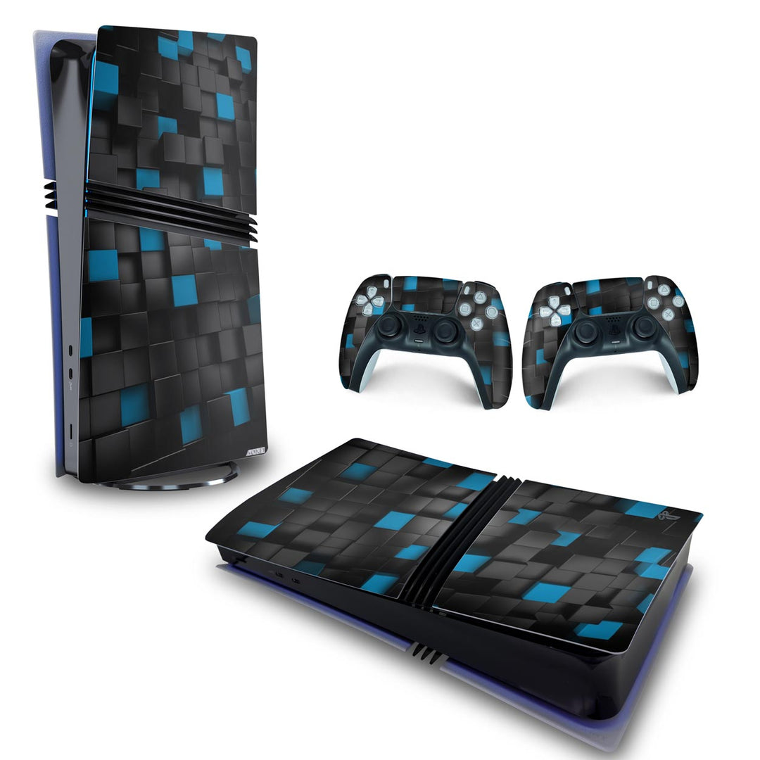 Skin Anti-Rage PS5 Pro Horizontal - Cubos - Pop Arte Skins - foto 4