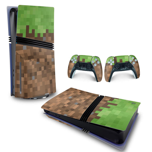 Skin Anti-Rage PS5 Pro Horizontal - Minecraft