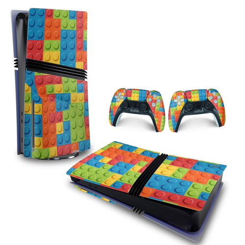 Skin Anti-Rage PS5 Pro Horizontal - Lego Peça