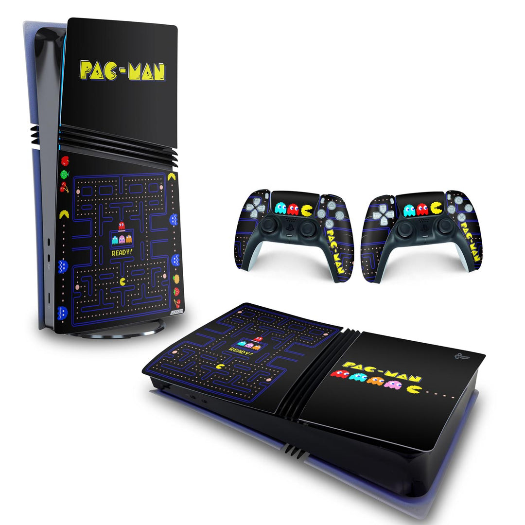 Skin Anti-Rage PS5 Pro Horizontal - Pac Man - Pop Arte Skins - foto 4
