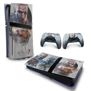 Skin Anti-Rage PS5 Pro Horizontal - The Witcher 3 - Pop Arte Skins