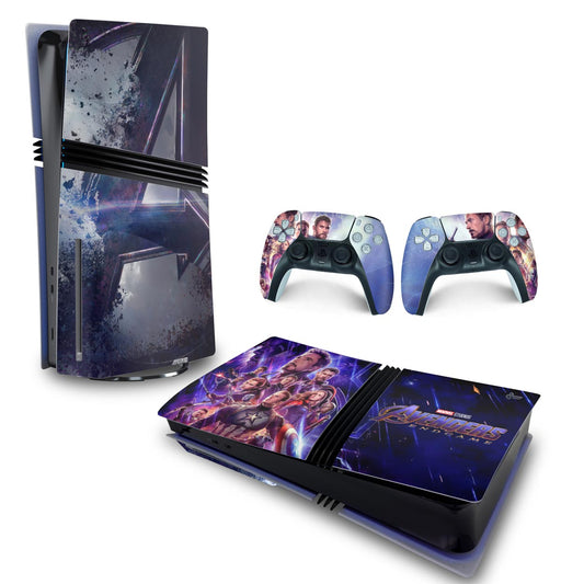 Skin Anti-Rage PS5 Pro Horizontal - Vingadores Ultimato Endgame