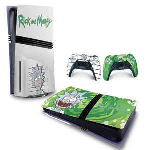 Skin Anti-Rage PS5 Pro Horizontal - Rick And Morty - Pop Arte Skins