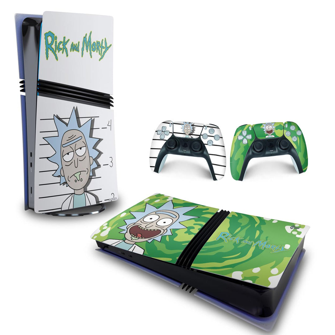 Skin Anti-Rage PS5 Pro Horizontal - Rick And Morty - Pop Arte Skins - foto 4