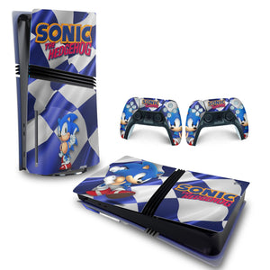 Skin Anti-Rage PS5 Pro Horizontal - Sonic - Pop Arte Skins
