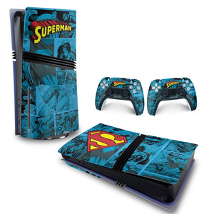 Skin Anti-Rage PS5 Pro Horizontal - Superman Comics - Pop Arte Skins