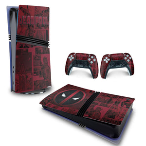 Skin Anti-Rage PS5 Pro Horizontal - Deadpool Comics - Pop Arte Skins - foto 4