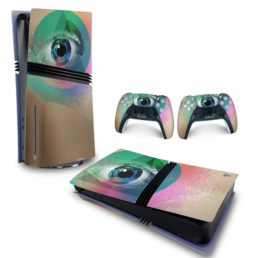 Skin Anti-Rage PS5 Pro Horizontal - Abstrato #89