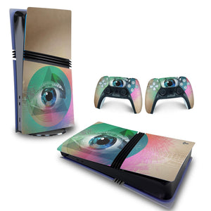 Skin Anti-Rage PS5 Pro Horizontal - Abstrato #89 - Pop Arte Skins - foto 3