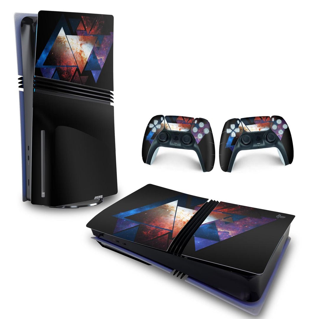 Skin Anti-Rage PS5 Pro Horizontal - Abstrato #90 - Pop Arte Skins